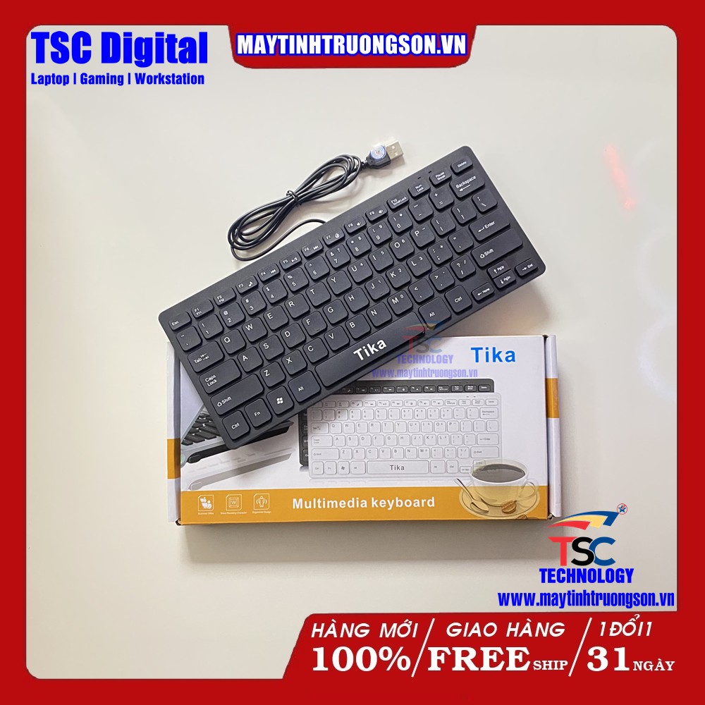 Bàn Phím Máy Tính MINI TIKA Có Dây USB