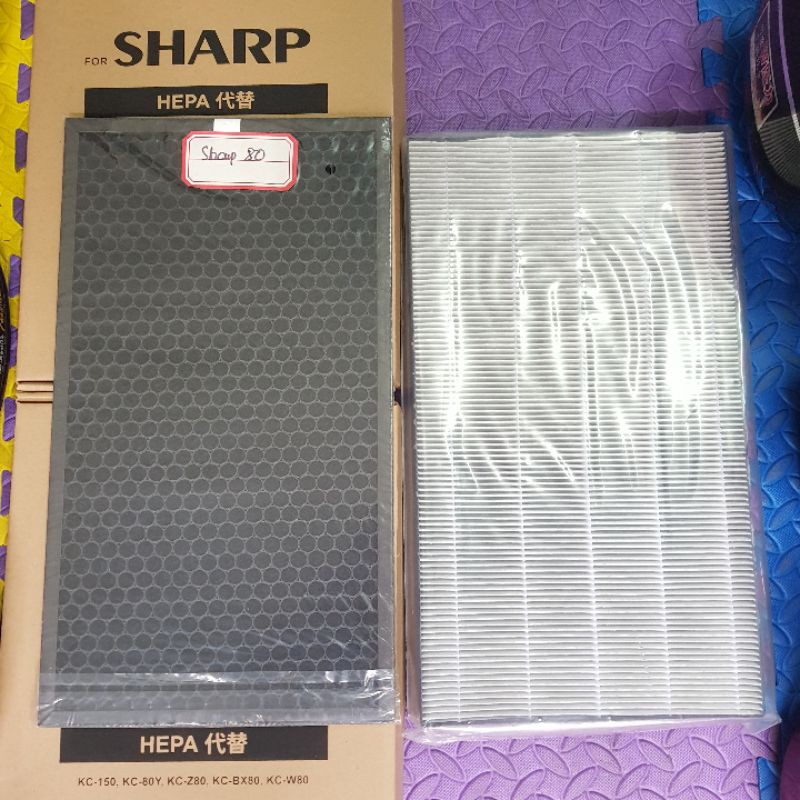 ( Loại 1 ảnh thật ) Màng lọc không khí Sharp màng hepa màng than sharp KC W Y Z 80