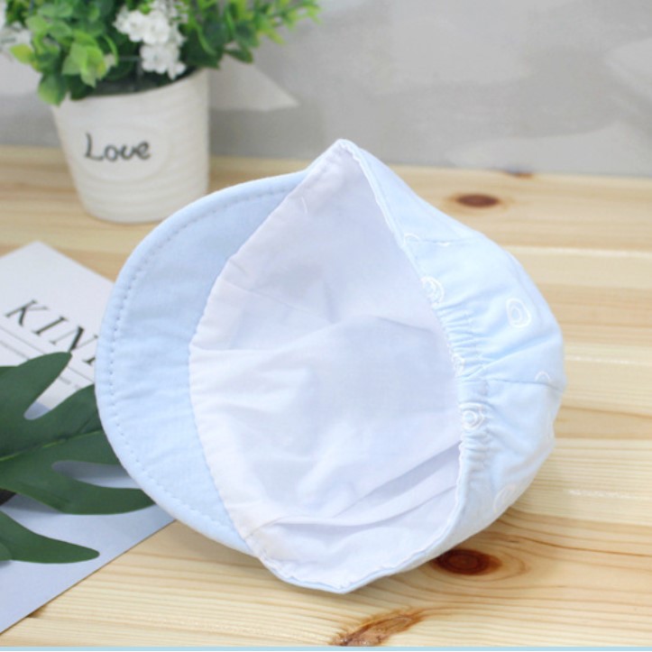 Nón cho trẻ sơ sinh từ 0-6 tháng, chất vải cotton mềm mại, thiết kế họa tiết tai thỏ cực đáng yêu cho bé trai, bé gái