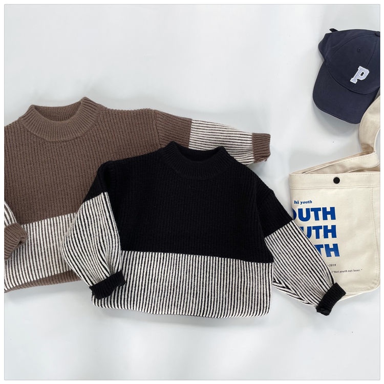 Áo Len Dày Dặn Giữ Ấm Thời Trang Mùa Đông Cho Bé Trai