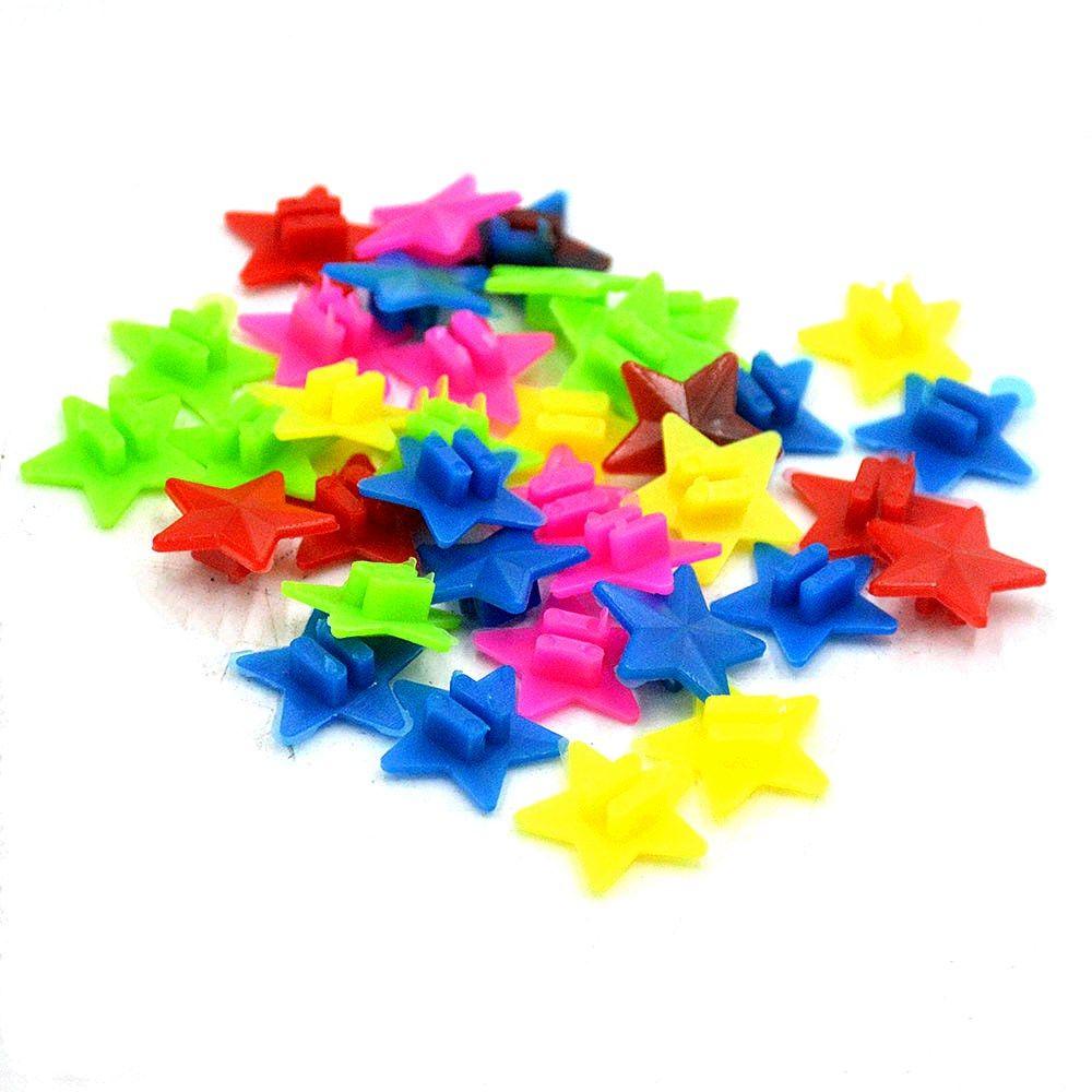 Set 36 Hạt Nhựa Nhiều Màu Sắc Hình Trái Tim Trang Trí Căm Xe Đạp