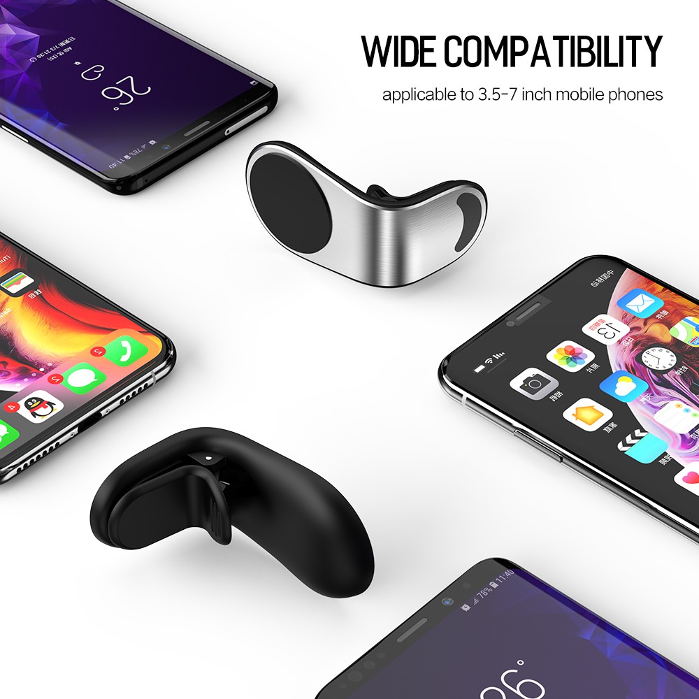 Giá đỡ điện thoại có từ tính gắn khe điều hòa trên xe hơi dành cho iPhone X 7 Plus Samsung Xiaomi