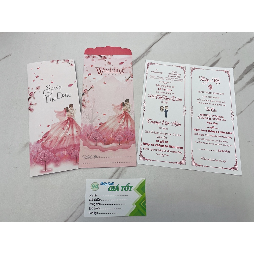 💙 Thiệp cưới giá 2000đ/thiệp số lượng trên 200 thiệp