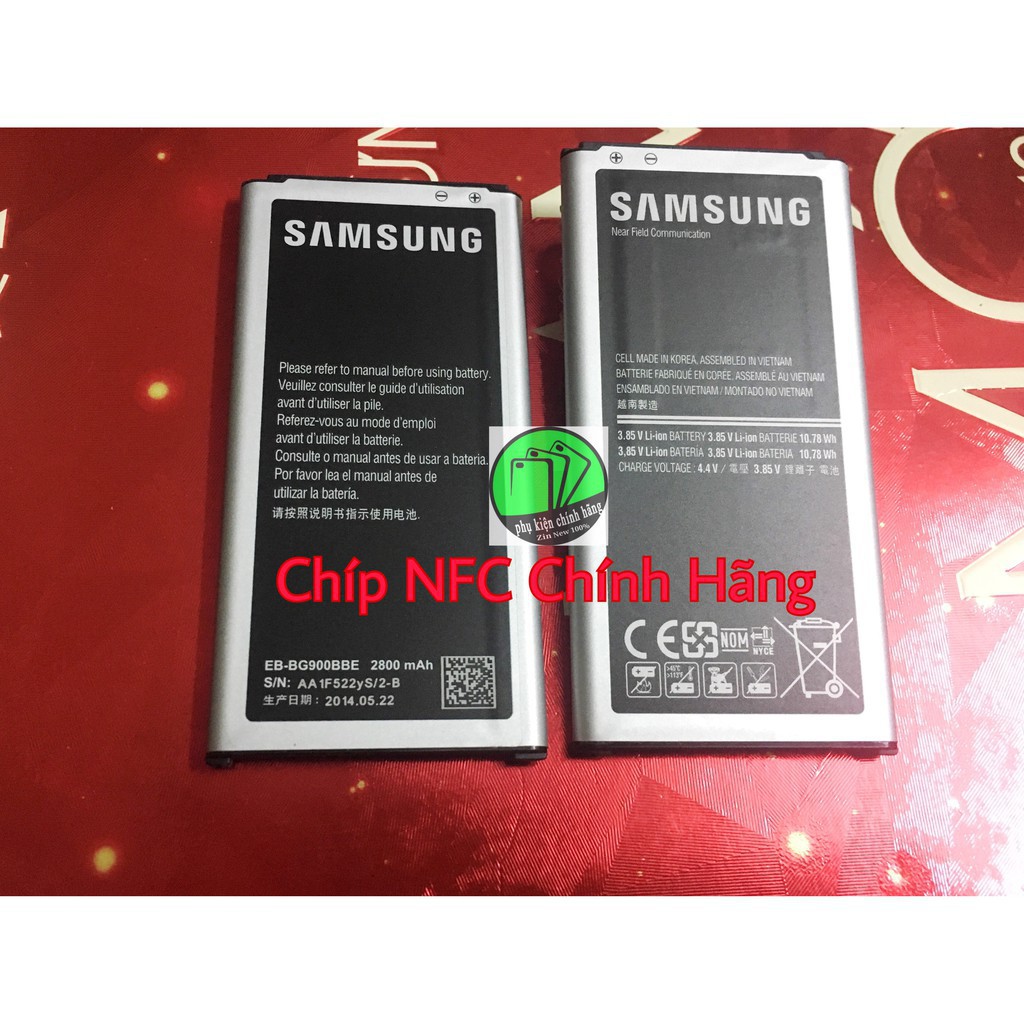 Pin Zin máy dành cho Samsung Galaxy S5 (BG900) 2800mAh,Nguyên SEAL - Cam kết Chuẩn Zin Xịn