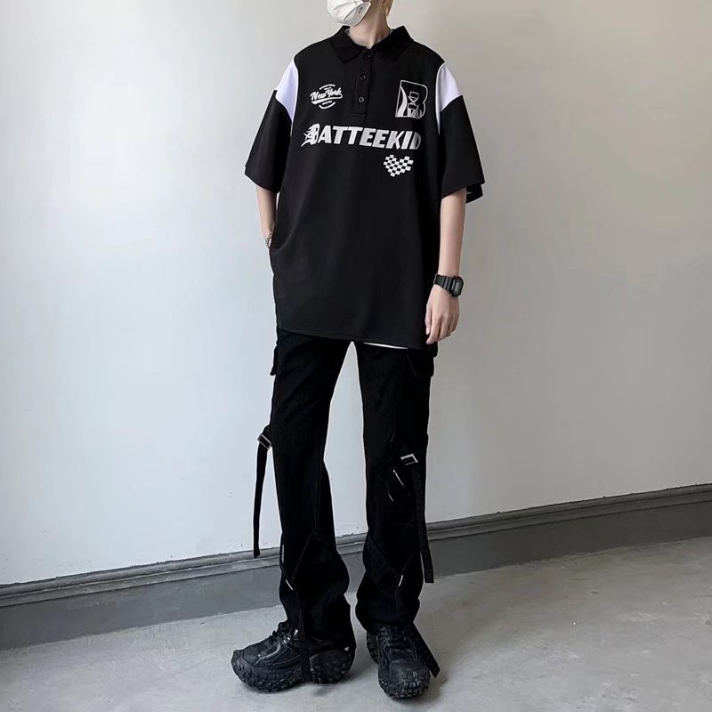 Áo Thun Polo Tay Ngắn Phong Cách Mỹ Dễ Phối Đồ Thời Trang Mùa Hè Cho Nam Size M-2XL