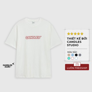 Áo Thun Candles Essential trắng đỏ