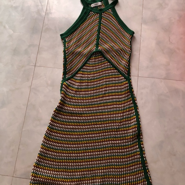 Đầm zara hoạ tiết