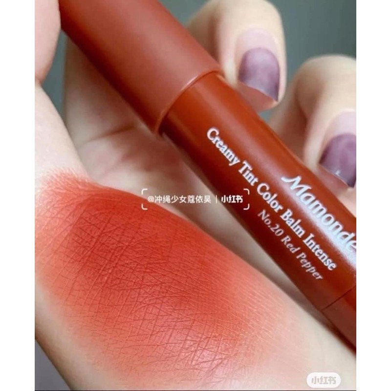 SON BÚT CHÌ MAMONDE MÀU 20 - CREAMY TINT COLOR BALM INTENSE