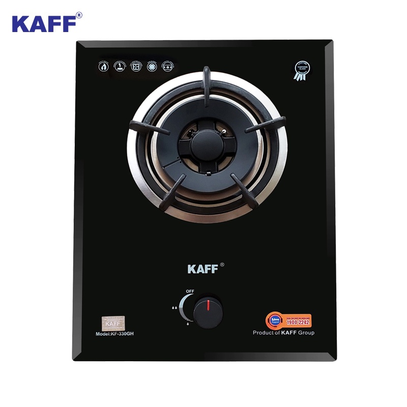 Bếp gas Domino đơn lắp âm KAFF KF-330GH - HÀNG NHẬP MALAYSIA - Bảo hành chính hãng 3 năm