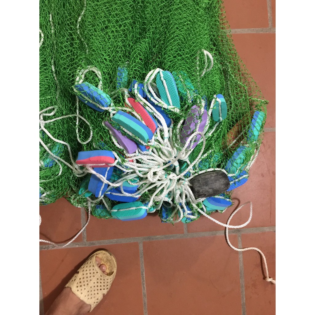 LƯỚI KÉO CÁ THỊT_VÉT CÁ_QUÉT CÁ -cao 2m dài 10m ,15m ,20m túi 5m  sợi dù 15 mắt lưới then 2