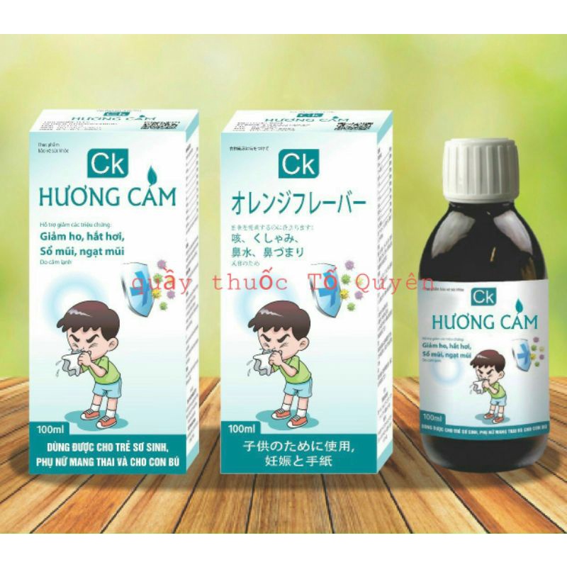 Siro HO CẢM HƯƠNG CAM sổ mũi, hắt hơi, cảm cúm