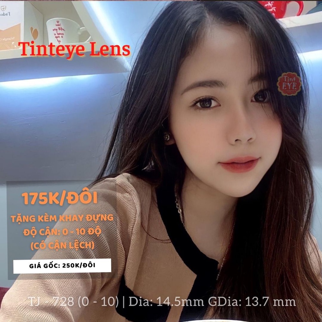 [OFF 50%: 125K/Đôi] Bộ 4 mẫu kính choco giãn nhẹ tự nhiên Tinteye Lens 0 - 9.5 độ