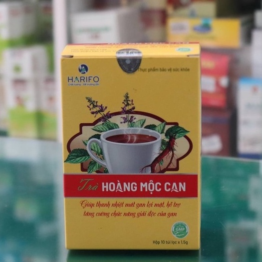 Trà Hoàng Mộc Can - Hỗ trợ tăng cường chức năng giải độc gan, thanh nhiệt, mát gan (hộp 10 túi lọc x 1,5g)