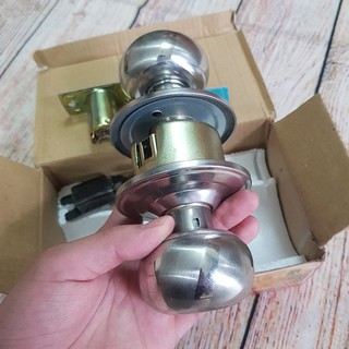 Bộ khóa tay nắm tròn khóa cửa kho, khóa cửa toilet