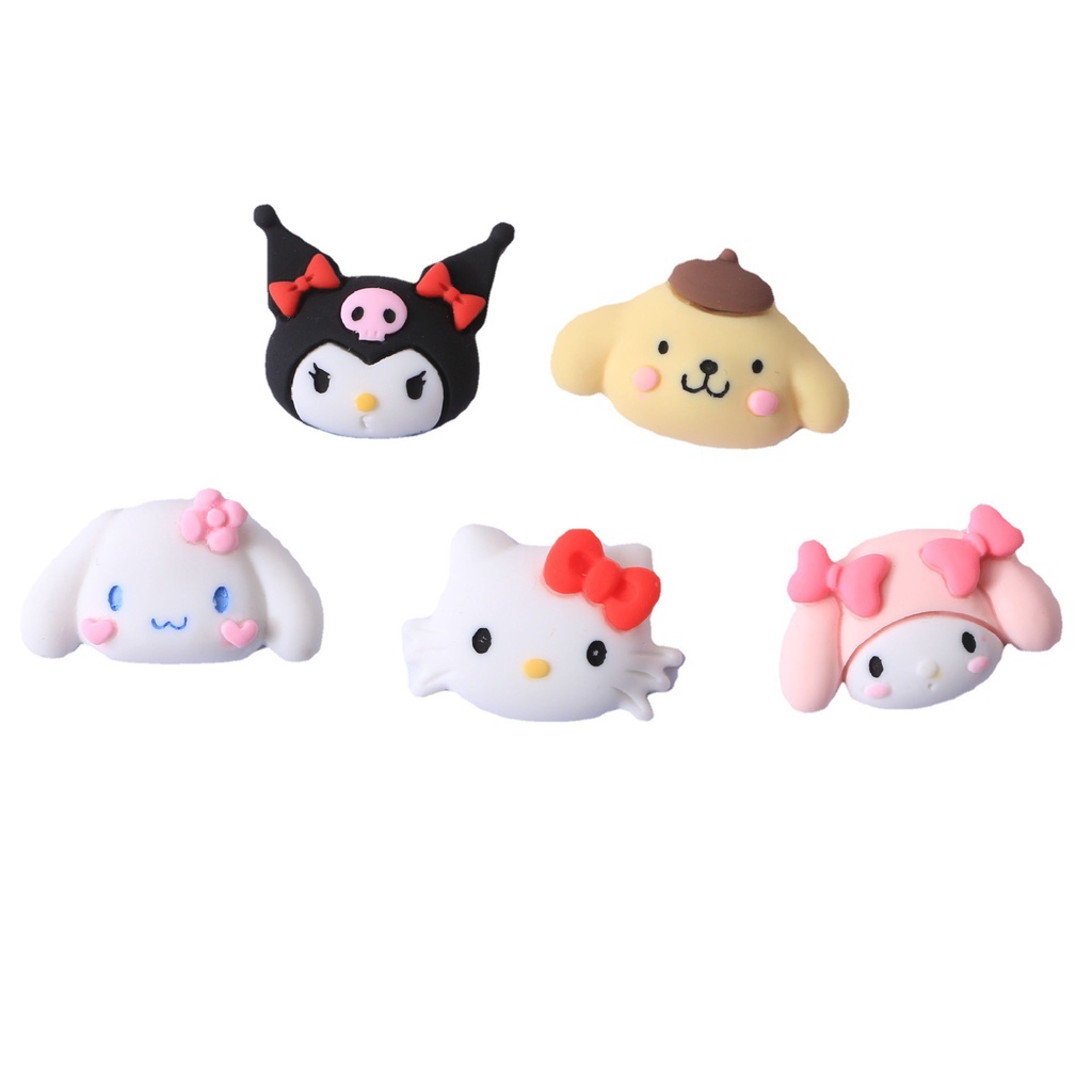 Charm (C292) slime/ Dụng Cụ Charm Trang Trí [Ko Keo &amp; Nút] Hình Gương mặt Thú sinh động