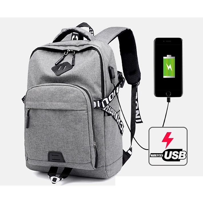 XẢ HÀNG Balo Đi Học Kèm Cổng Sạc USB, kèm hình thật ! - BL81