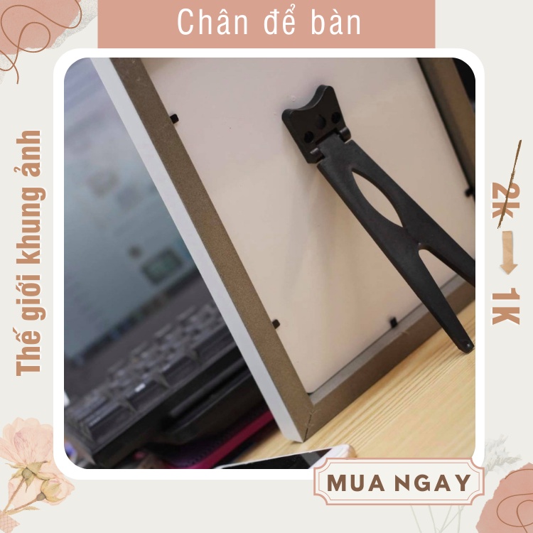 Chân để bàn khung ảnh cỡ nhỏ 11cm, phù hợp khung ảnh cỡ 15x21 trở lại, dùng keo gắn tiện dụng