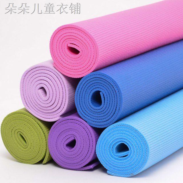 (𝗚𝗶𝗮́ 𝗦𝗶̉) Thảm Tập Yoga Siêu Mỏng Chống Trượt Bằng Nhựa Pvc ( MẪU MỎNG- KO TÚI)