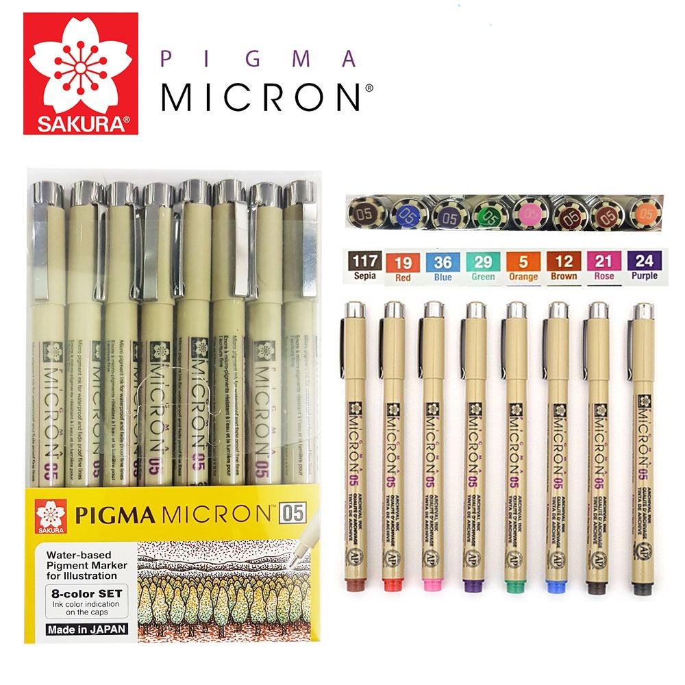 Bút kẻ lằn chìm mô hình 12 kích cỡ
