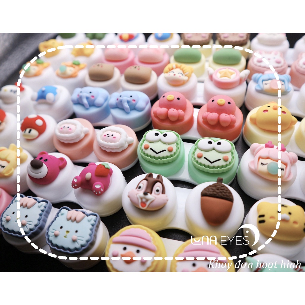 Khay Đơn Hoạt Hình LUNAEYES kèm dụng cụ đeo Jolly