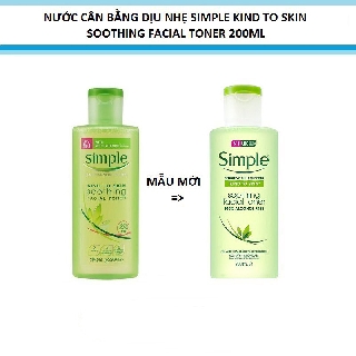 Nước hoa hồng Simple Kind To Skin Soothing Facial Toner 200ml