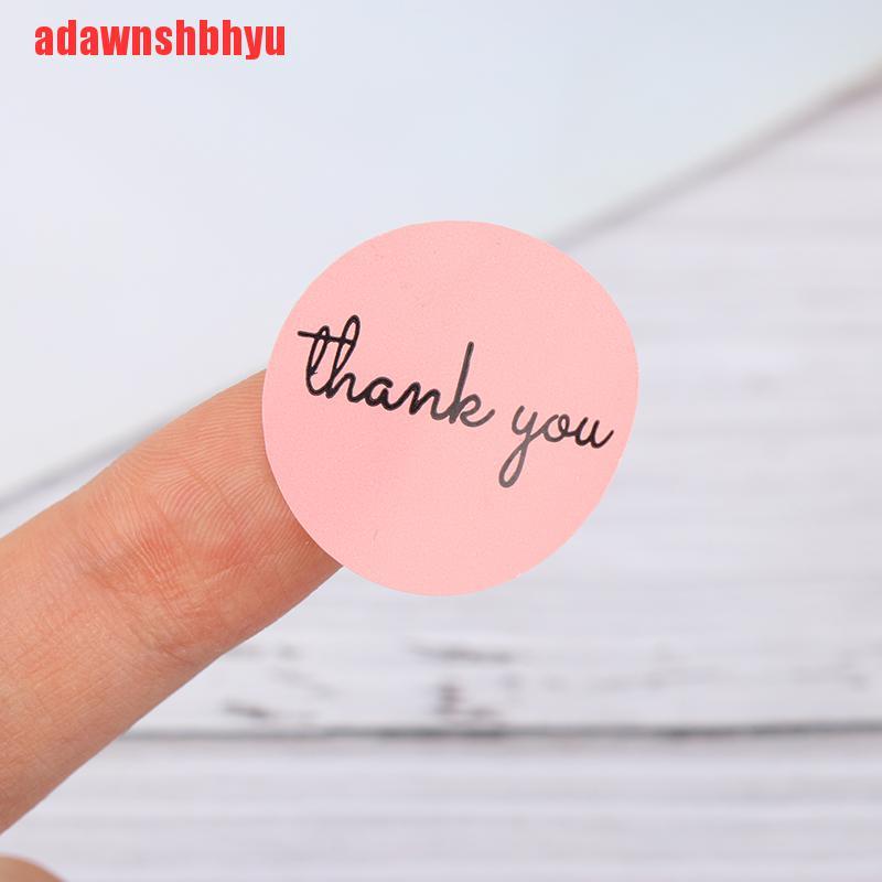 Set 500 Sticker Thank You 1inch Màu Hồng Dán Nhãn Trong Lễ Hội