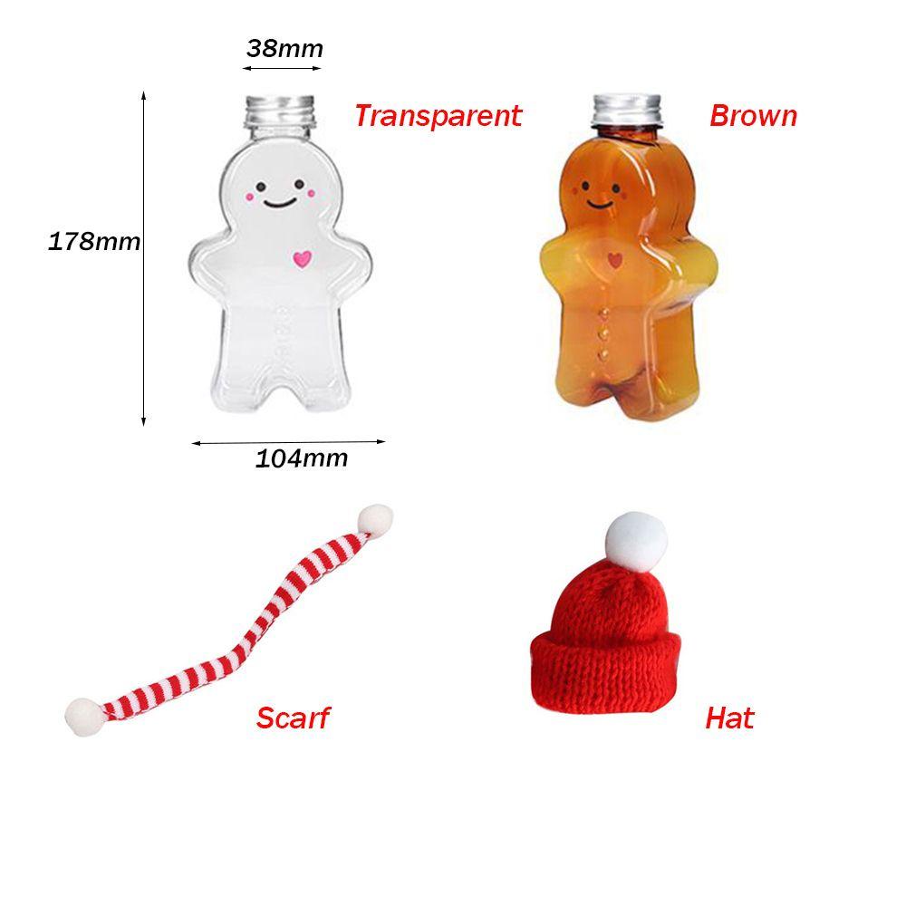 1 Bình Nước Nhựa Trong Suốt Hình Bánh Gừng Giáng Sinh Dễ Thương