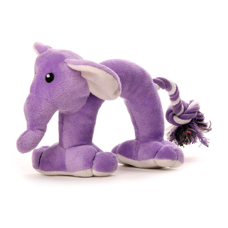 Đồ chơi nhồi bông Hình Hà Mã Màu Vàng Mềm Mại Làm Sạch Răng Cho Cún Cưng