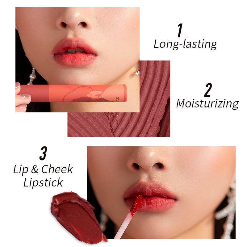 (Hàng Mới Về) Son Môi Dạng Lỏng Chất Nhung Mềm Mịn Chất Lượng Cao | BigBuy360 - bigbuy360.vn