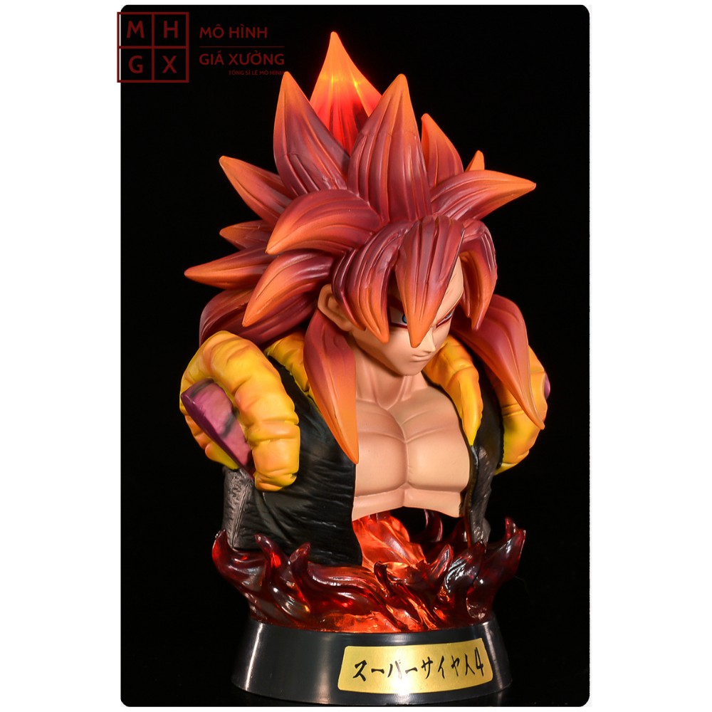 Mô hình Dragon Ball Gogeta Tượng Bán Thân + có led cao 18cm , figure 7 viên ngọc rồng sogoku , mô hình giá xưởng