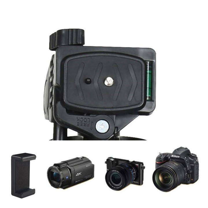 [Tripod] Chân đế điện thoại và máy ảnh Selfiecom 3366 có remote Bluetooth ( Giao màu ngẫu nhiên)