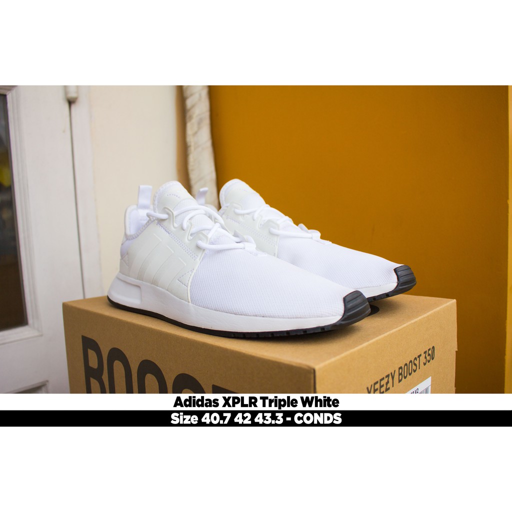 😘 [ HÀNG CHÍNH HÃNG ] Giày Adidas XPLR ' Triple White ' ( BY8690 ) - REAL AUTHETIC 100%