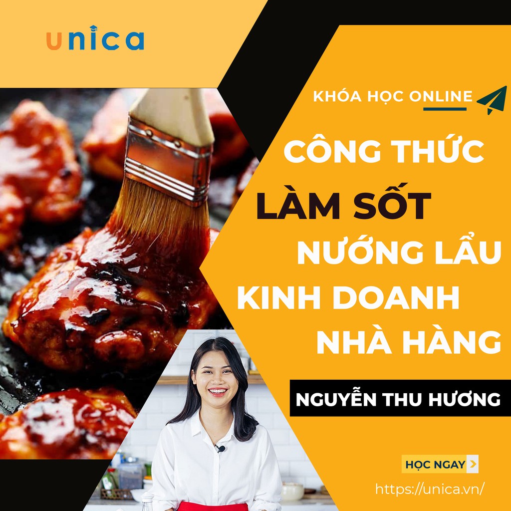 khóa học online công thức làm sốt nướng - lẩu  cho người kinh doanh nhà hàng, quán ăn
