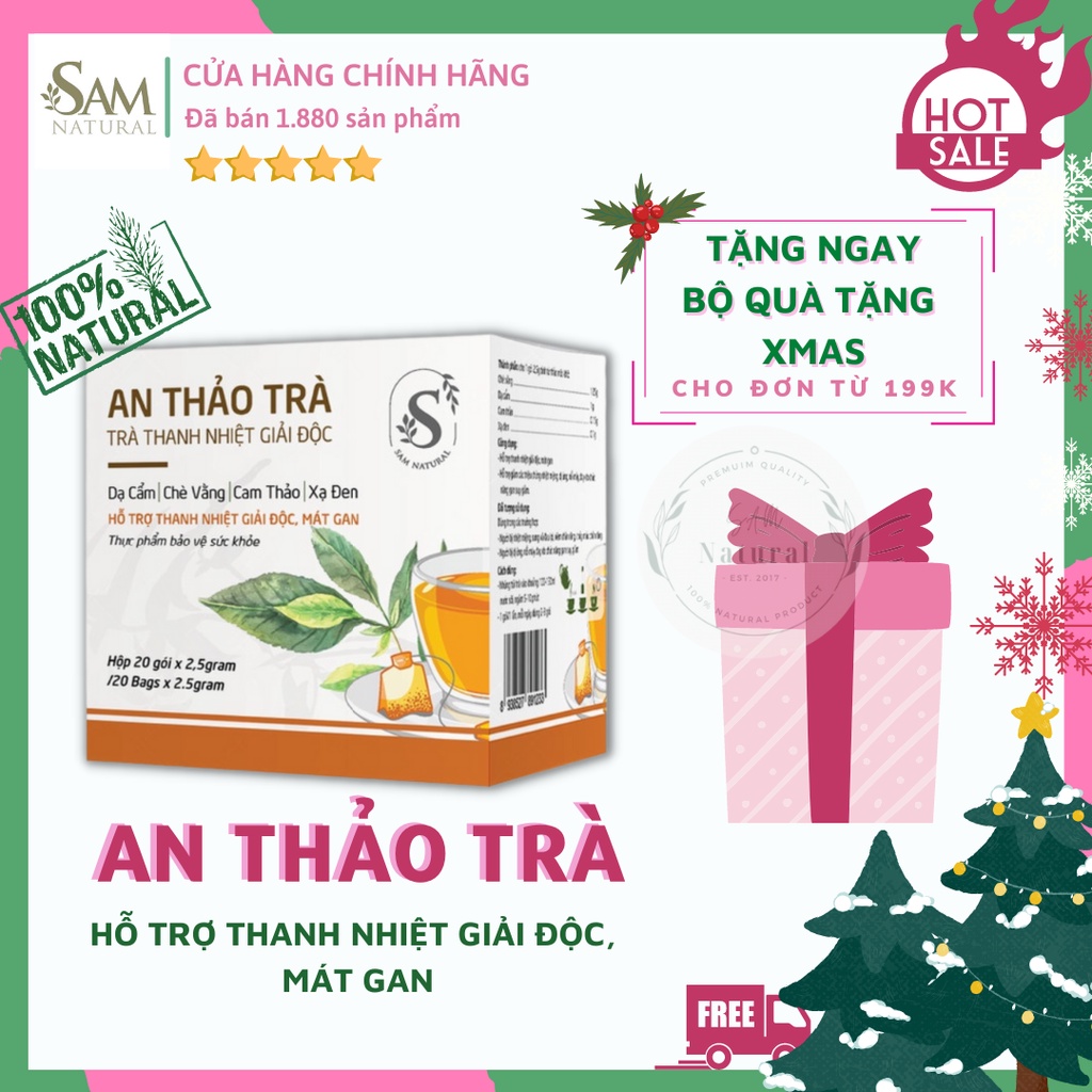 Trà An Thảo Giúp Mát Gan Thải Độc, Đẹp Da Thon Dáng, Thanh Lọc Cơ Thể Hiệu Qủa - Sam Natural