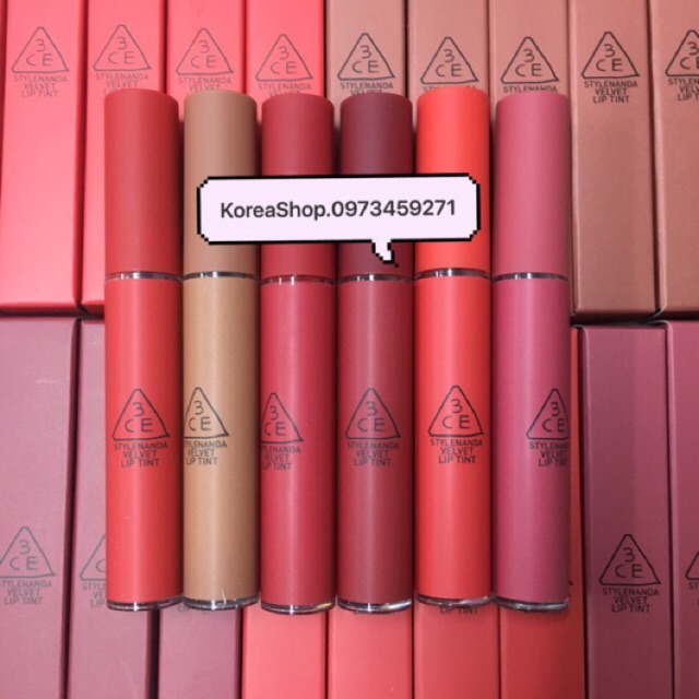 Son 3ce velvet lip tint hàng store kèm bill