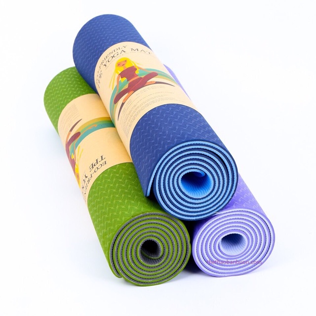 THẢM YOGA ⚜️FREESHIP⚜️ THẢM YOGA 2 LỚP ECO - CHỌN MẪU