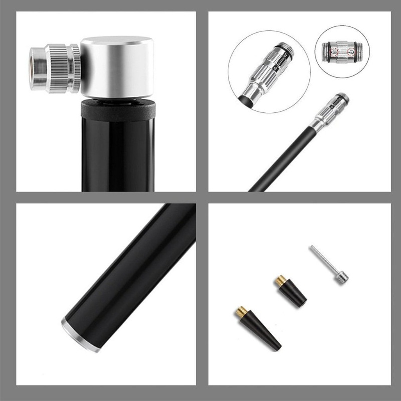 QQ Ống Bơm Xe Đạp Nhỏ Gọn Giảm Xóc Bằng Tay