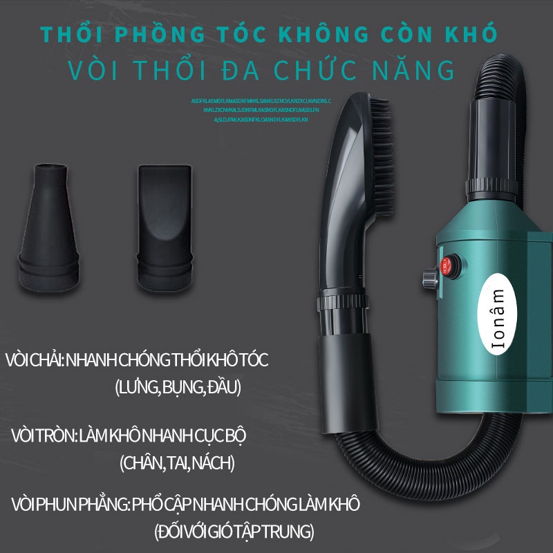 Máy sấy tóc thú cưng-máy sấy lông chó lớn cho chó mèo-hộp sấy công suất cao gia dụng-Khăn và găng tay thấm hút miễn phí