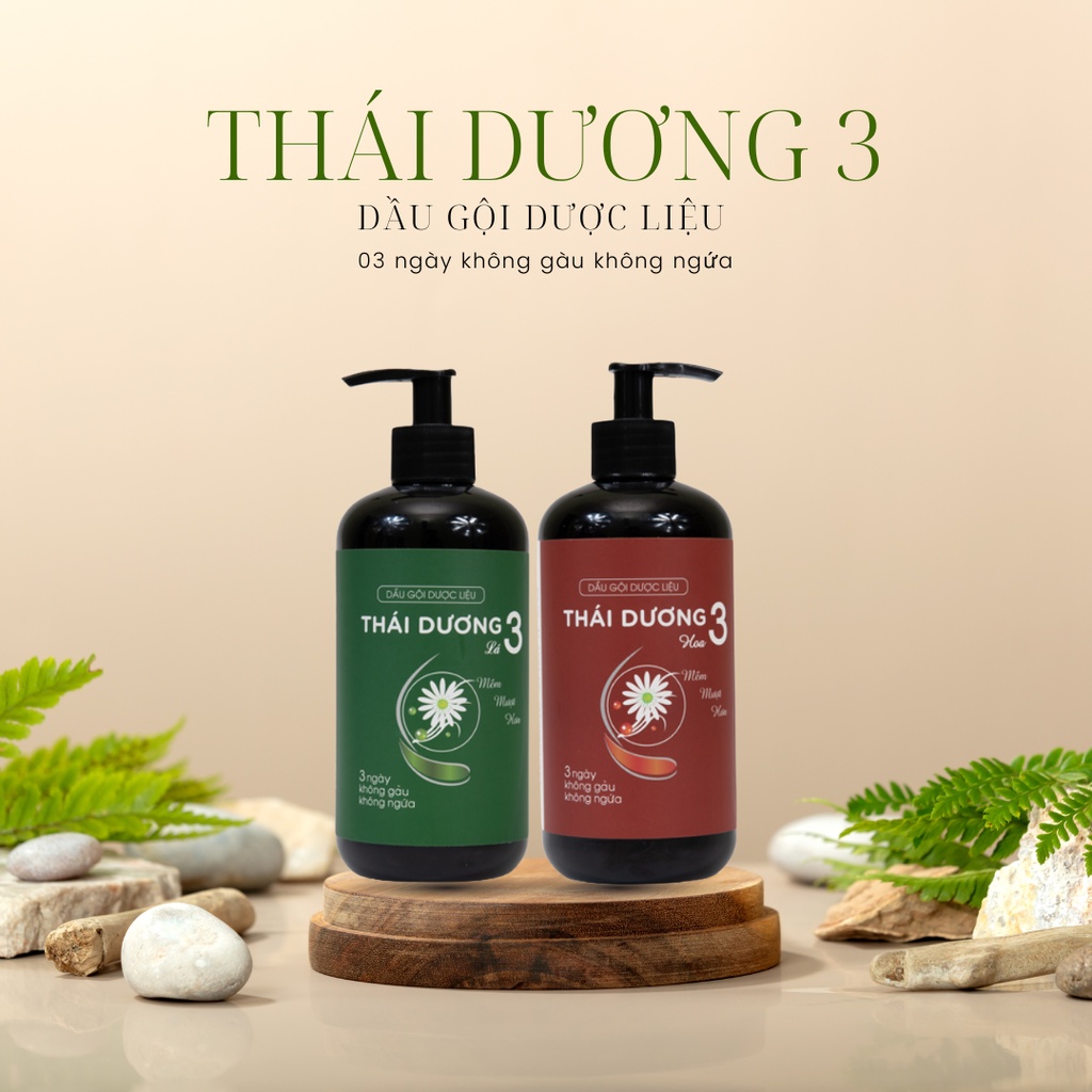Dầu gội dược liệu Thái Dương 3 200ml/480ml - Sao Thái Dương