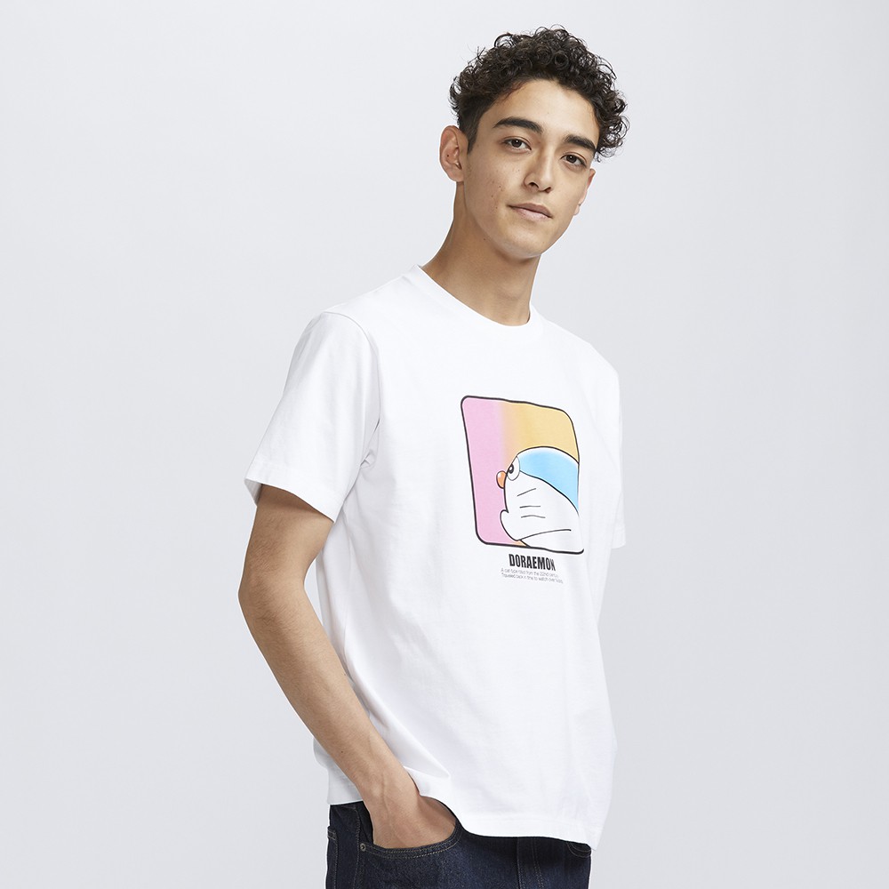 UNIQLO Áo Thun Tay Ngắn In Hình Doraemon Cho Nam  428091