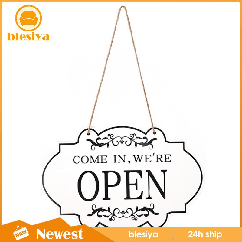 [Blesiya] Biển Hiệu Đóng Cửa Đóng Mở Bằng Gỗ Cho Cửa Hàng / Quán Pub /