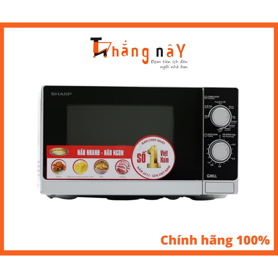 Lò vi sóng Sharp 20 lít R-G222VN có nướng