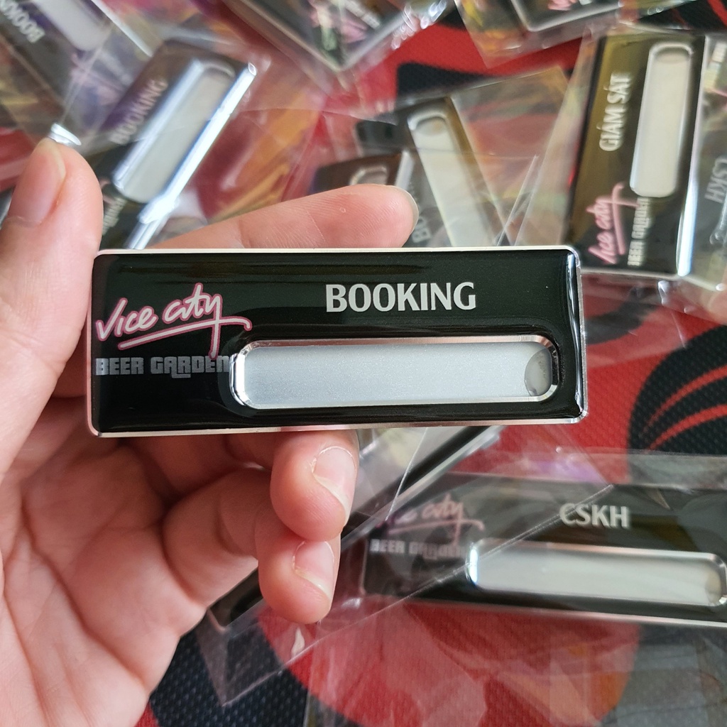 Bảng tên thay tên ô ngắn - 70x20mm