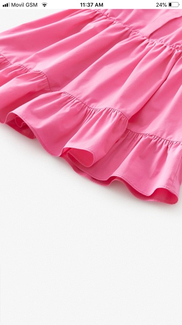 Váy babydoll hồng Zara size đại 17-50kg