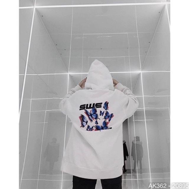 Áo Khoác Hoodie Nam Nữ Nỉ Bông Dày Dặn Hàng QC Áo Khoác Hoodie Nỉ Sweater Nam Nữ Nỉ Ngoại in SWE BƯỚM - AK3362 | BigBuy360 - bigbuy360.vn