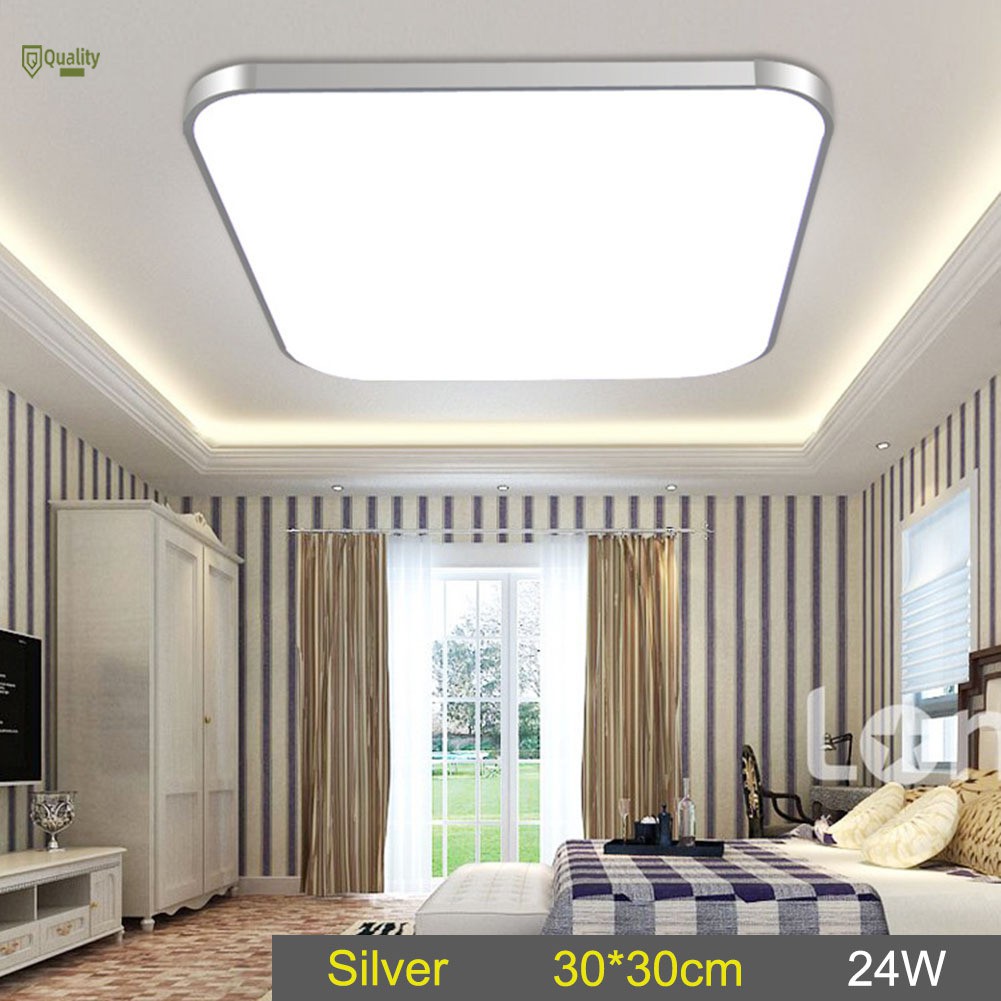 Đèn trần bóng LED hình vuông 24W tiết kiệm điện năng dành cho phòng ngủ/phòng khách