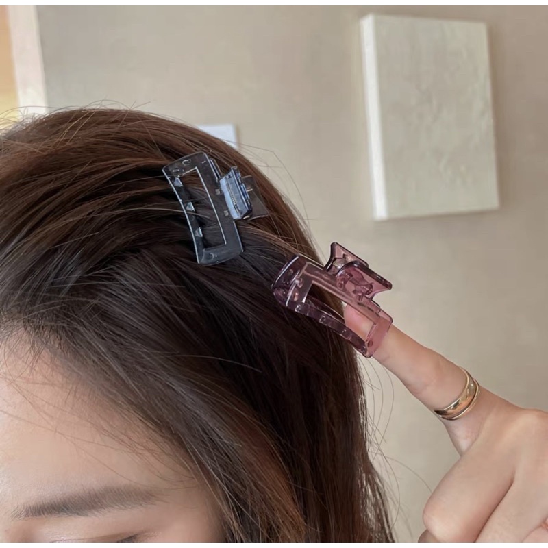 ✨✨Kẹp Tóc Mini Màu Thạch Thiết Kế Đơn Giản Dễ Thương Cho Bé Gái