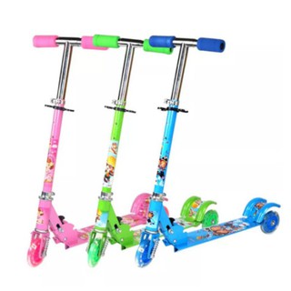 Xe trược Scooter 3 bánh phát sáng. Xe Trượt Scooter giá rẻ, tải trọng 80kg. Xe Dành Cho Bé Yêu