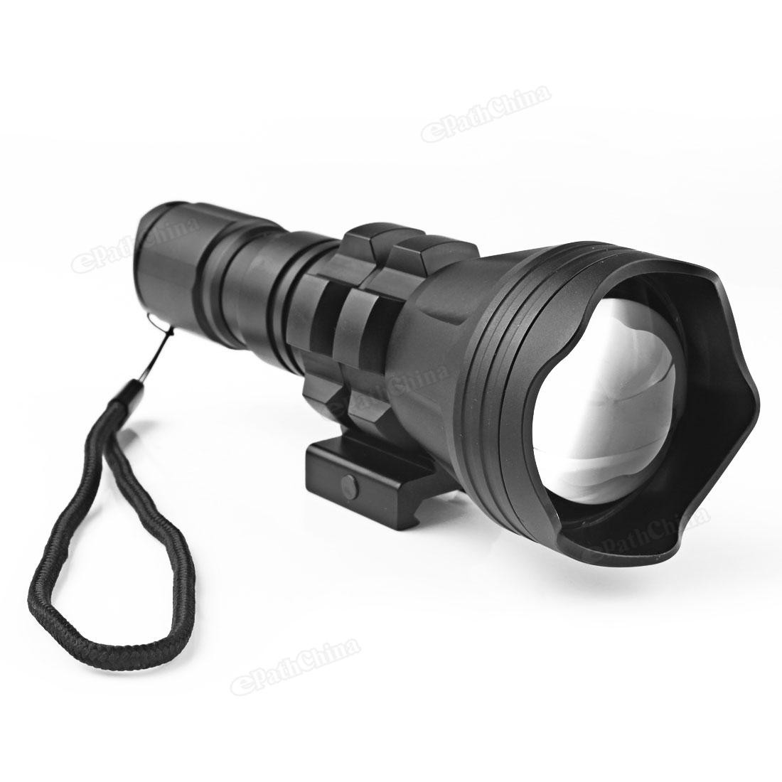 B158 Convex Len Zoom Flashlight XM-L2 U4 LED Torch 900 Lumen