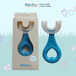Bàn chải đánh răng chữ U cho bé BELLA STAR chất liệu Silicon chịu được lực cắn, cho bé từ 2 tuổi - 6 tuổi